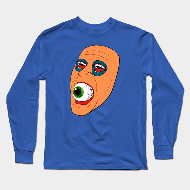 Orange Horror Long Sleeve T-Shirt by Cup Of Joe, Inc.